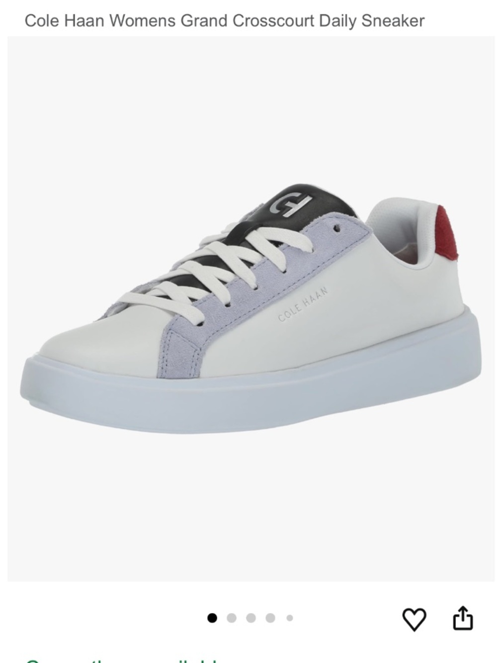 Cole Haan Women's Grand Crosscourt Daily Ivory/Syrah Combo Sneakers